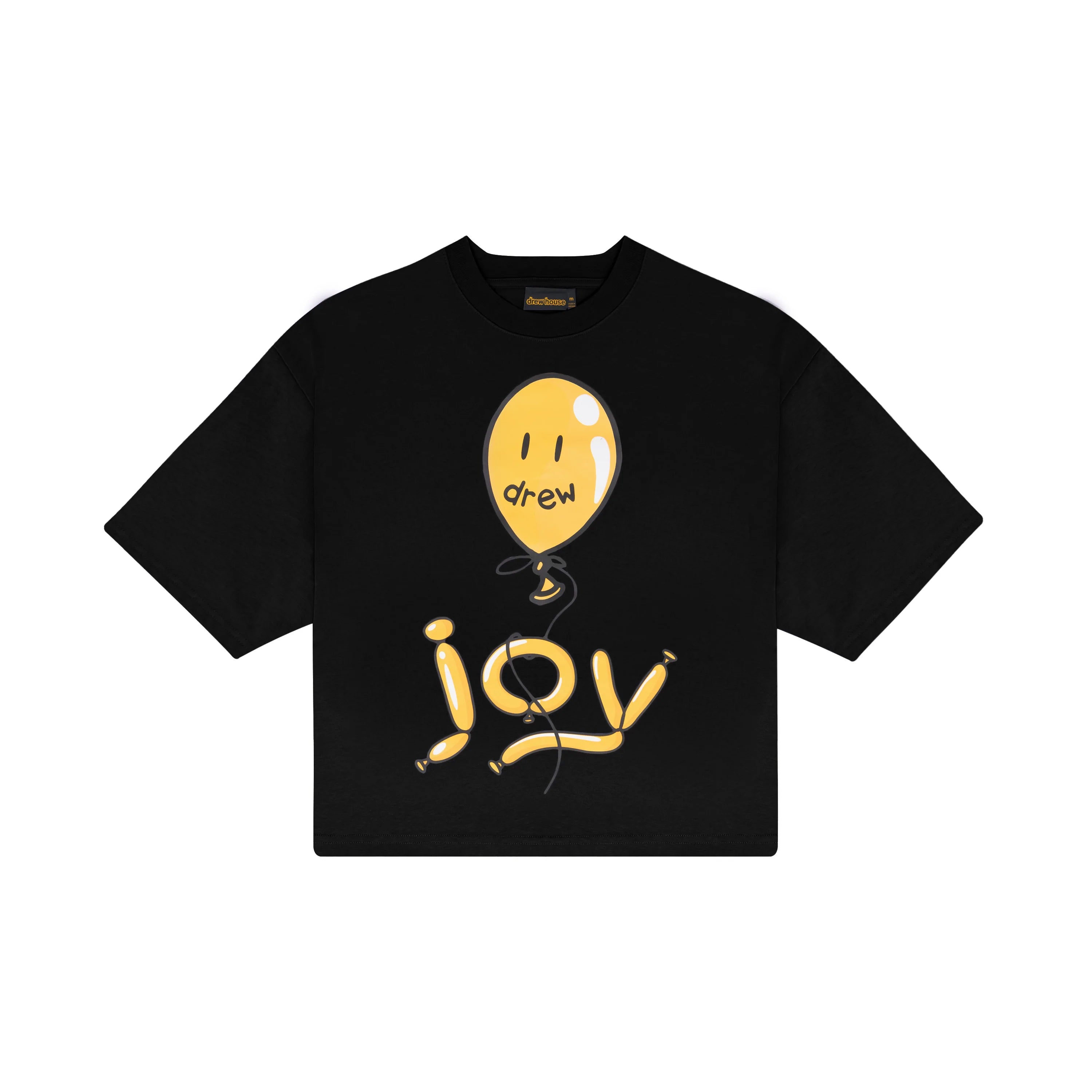 joy boxy ss tee - black