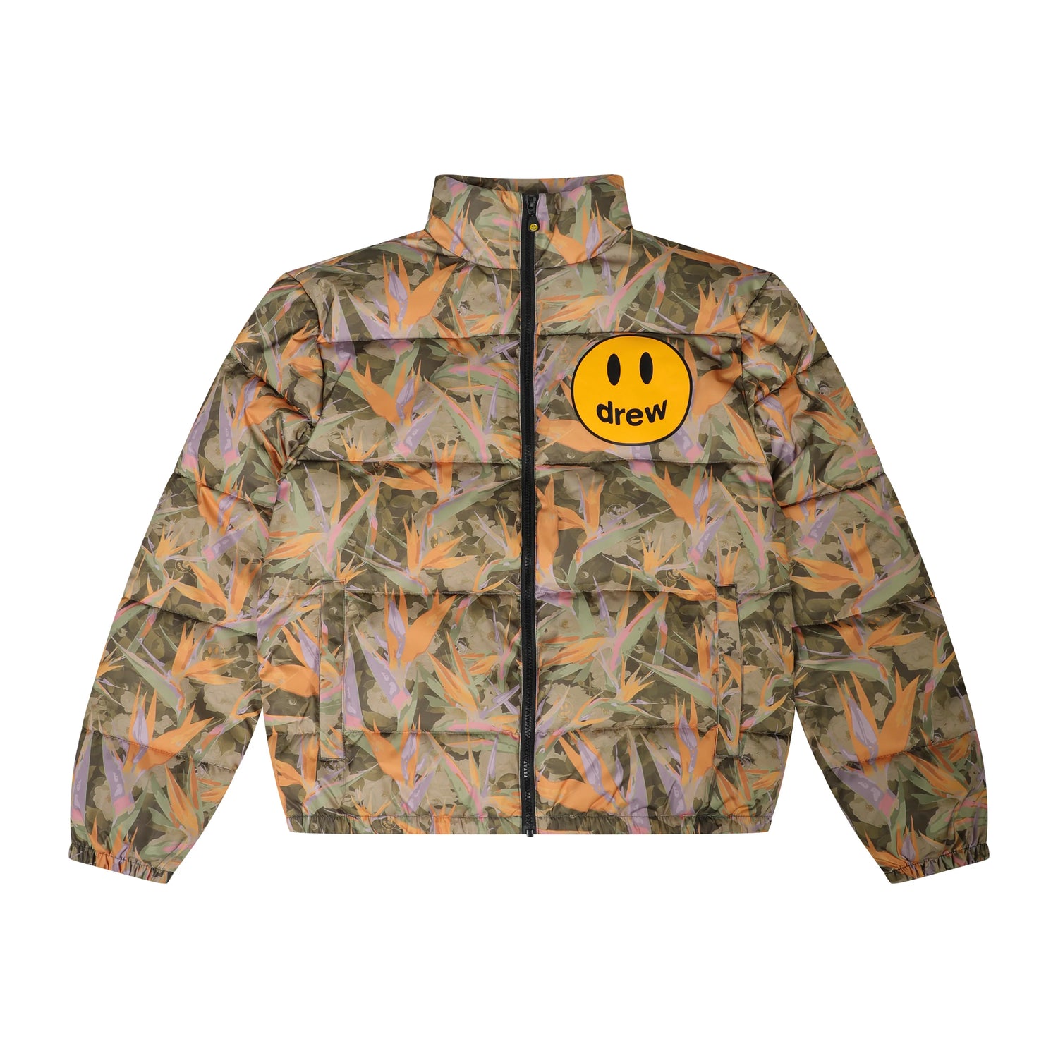 zip up puffer - drew camo – drew wearhouse