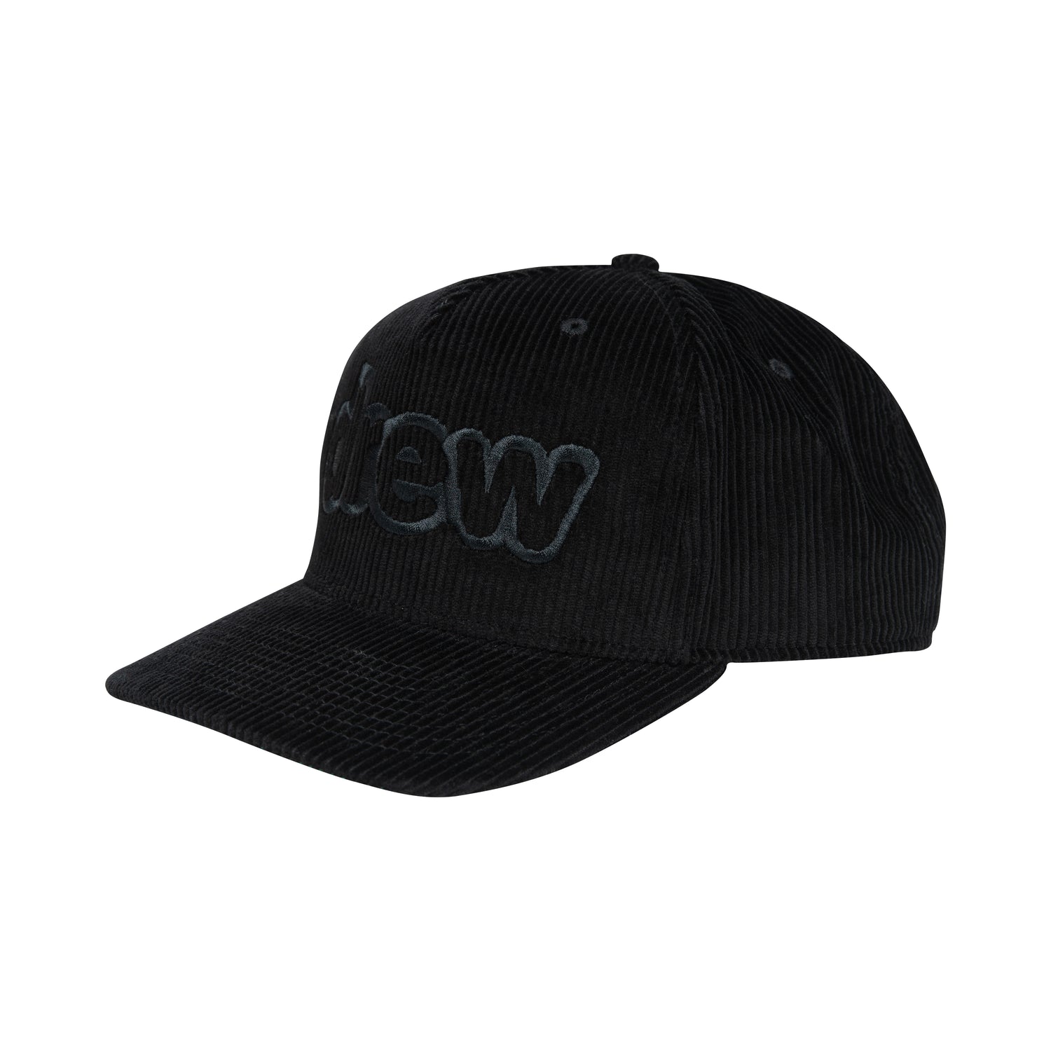 corduroy secret snapback - black – drew wearhouse